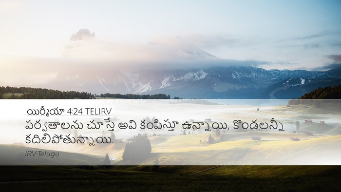 యిర్మీయా 4:24 TELIRV Bible Verse Image