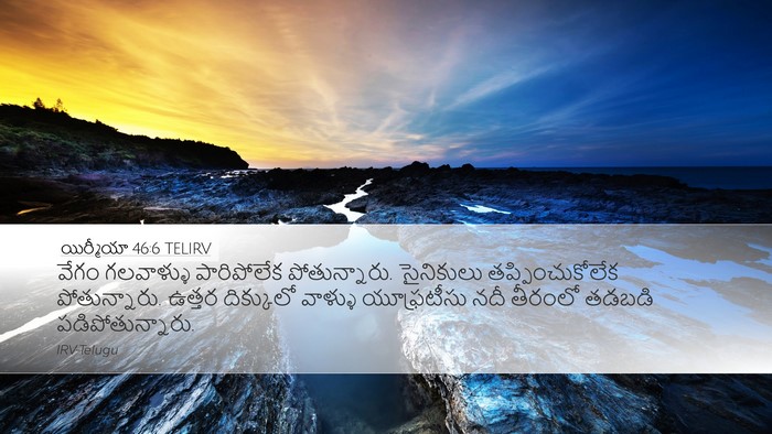 యిర్మీయా 46:6 TELIRV Bible Verse Image