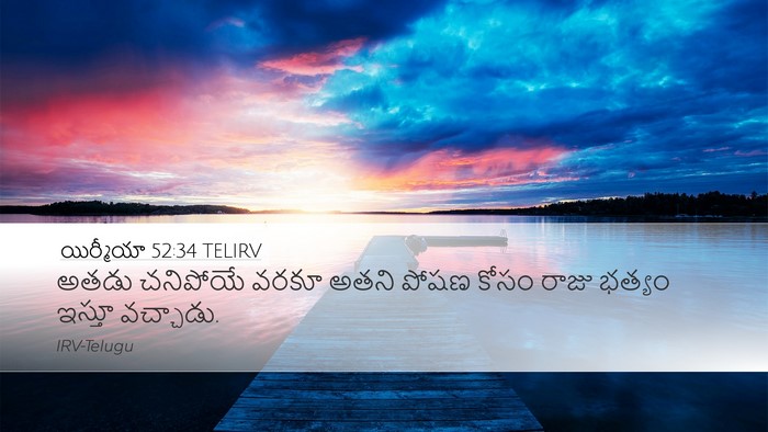 యిర్మీయా 52:34 TELIRV Bible Verse Image