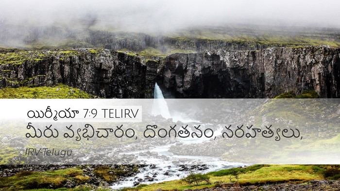 యిర్మీయా 7:9 TELIRV Bible Verse Image