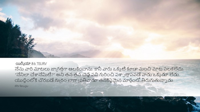 యిర్మీయా 8:6 TELIRV Bible Verse Image