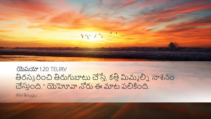 యెషయా 1:20 TELIRV Bible Verse Image