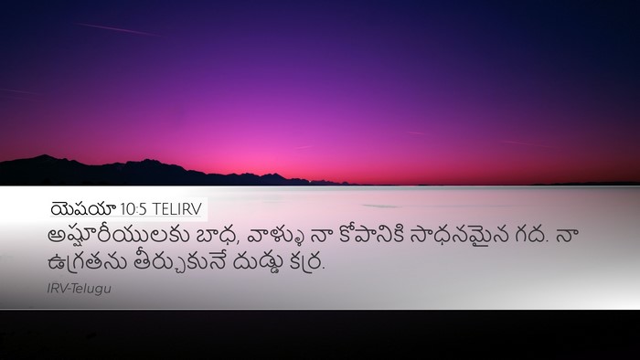 యెషయా 10:5 TELIRV Bible Verse Image
