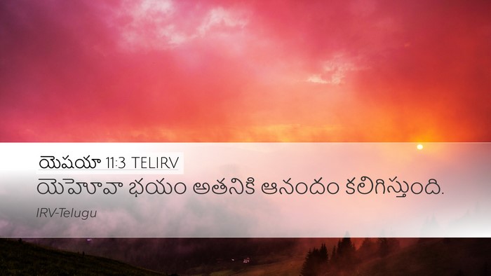 యెషయా 11:3 TELIRV Bible Verse Image