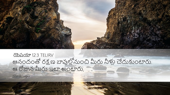 యెషయా 12:3 TELIRV Bible Verse Image
