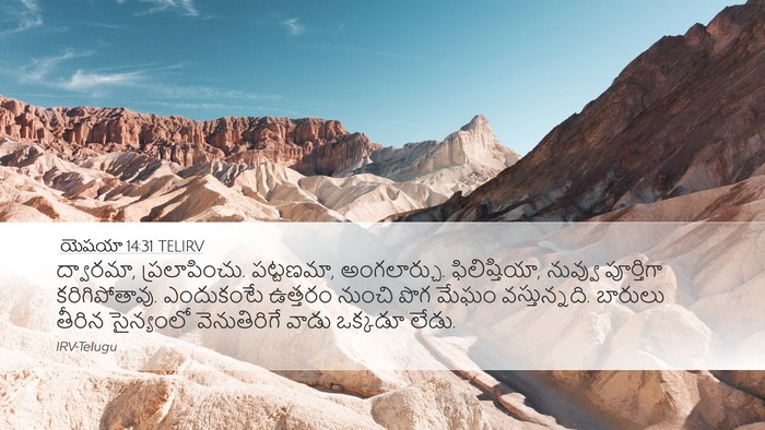 యెషయా 14:31 TELIRV Bible Verse Image