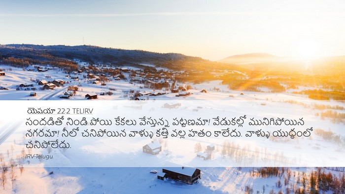 యెషయా 22:2 TELIRV Bible Verse Image