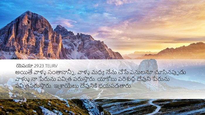 యెషయా 29:23 TELIRV Bible Verse Image
