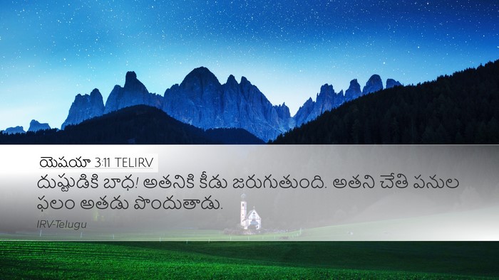 యెషయా 3:11 TELIRV Bible Verse Image