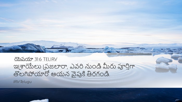 యెషయా 31:6 TELIRV Bible Verse Image