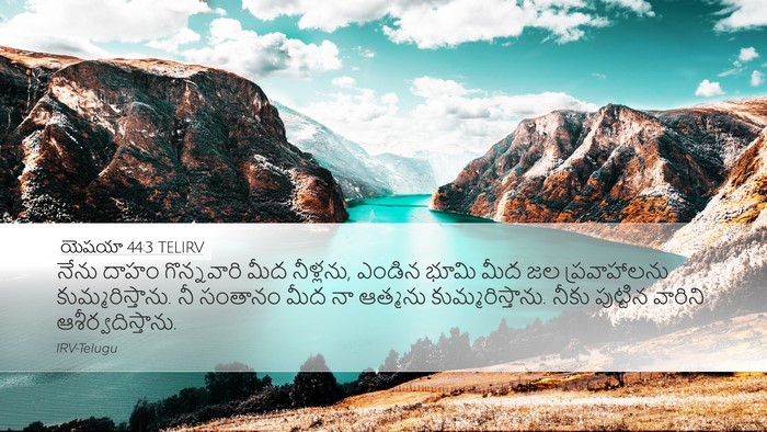 యెషయా 44:3 TELIRV Bible Verse Image