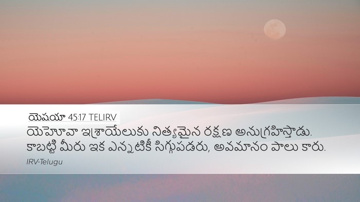 యెషయా 45:17 TELIRV Bible Verse Image
