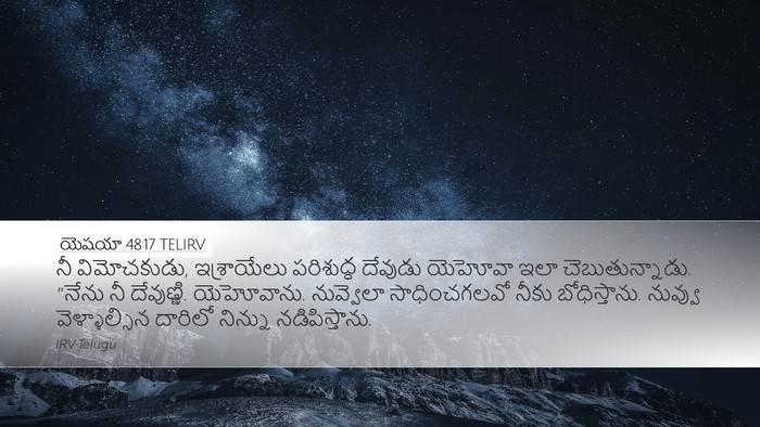 యెషయా 48:17 TELIRV Bible Verse Image