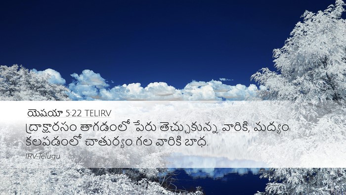 యెషయా 5:22 TELIRV Bible Verse Image