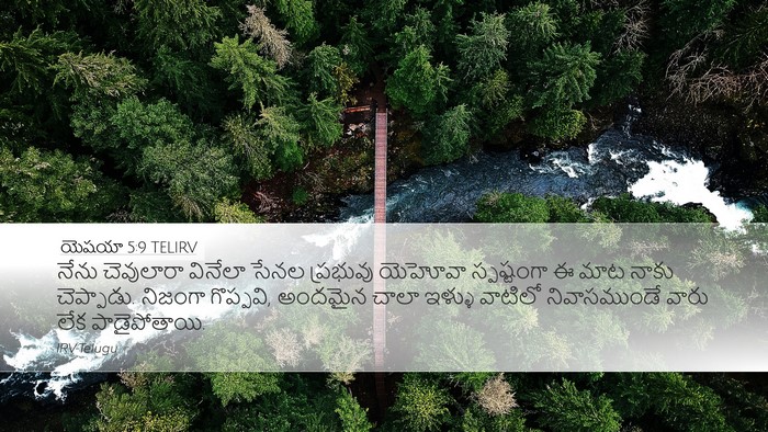 యెషయా 5:9 TELIRV Bible Verse Image