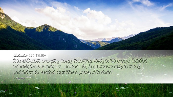 యెషయా 55:5 TELIRV Bible Verse Image
