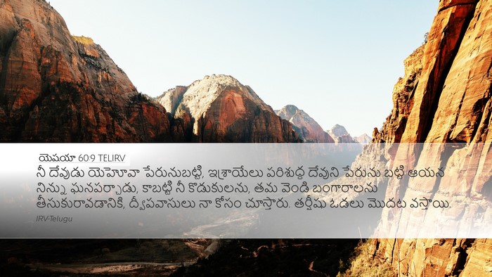 యెషయా 60:9 TELIRV Bible Verse Image