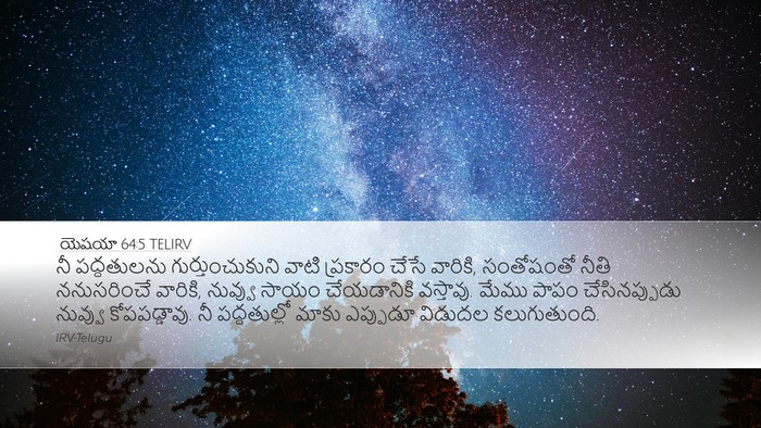 యెషయా 64:5 TELIRV Bible Verse Image