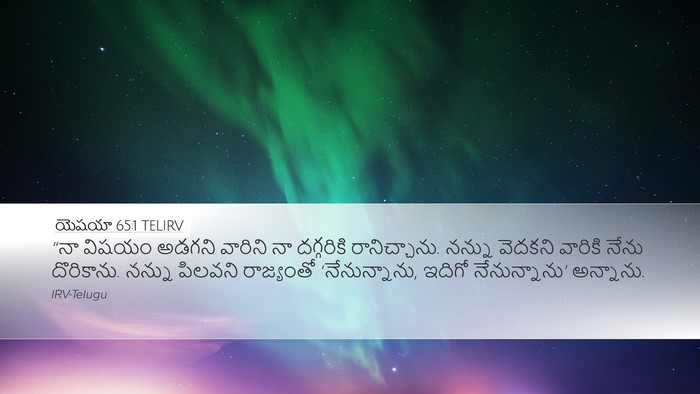 యెషయా 65:1 TELIRV Bible Verse Image