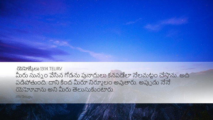 యెహెజ్కేలు 13:14 TELIRV Bible Verse Image