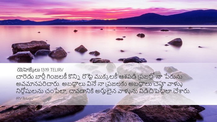 యెహెజ్కేలు 13:19 TELIRV Bible Verse Image