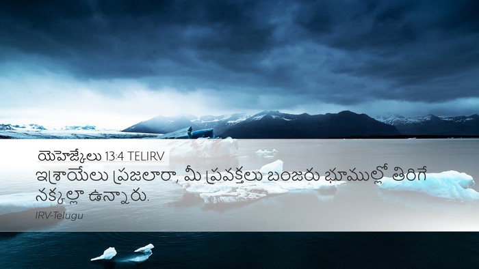 యెహెజ్కేలు 13:4 TELIRV Bible Verse Image