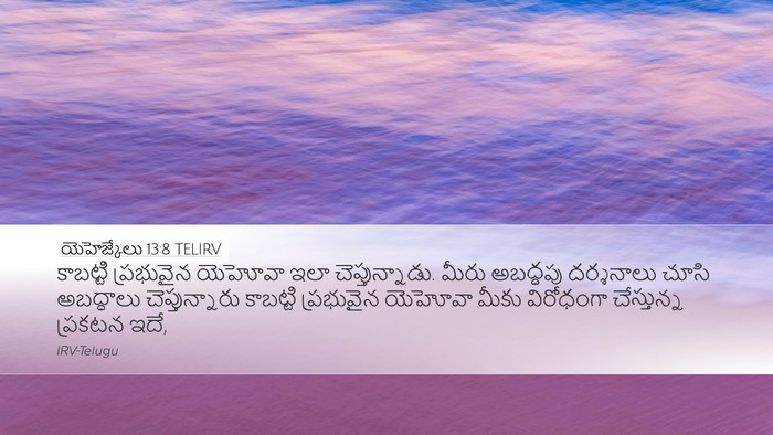 యెహెజ్కేలు 13:8 TELIRV Bible Verse Image