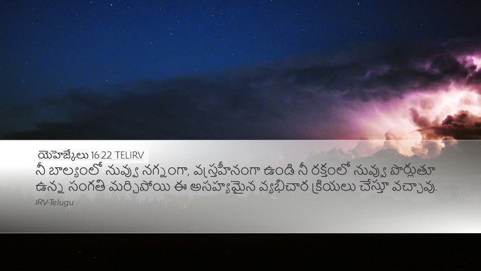 యెహెజ్కేలు 16:22 TELIRV Bible Verse Image