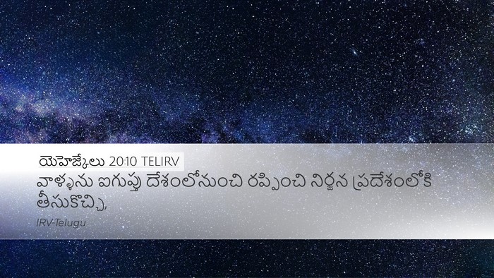 యెహెజ్కేలు 20:10 TELIRV Bible Verse Image