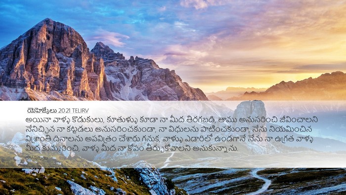 యెహెజ్కేలు 20:21 TELIRV Bible Verse Image