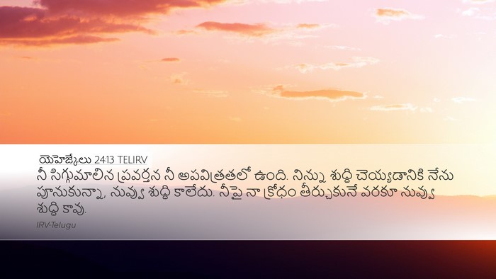 యెహెజ్కేలు 24:13 TELIRV Bible Verse Image