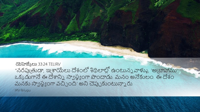 యెహెజ్కేలు 33:24 TELIRV Bible Verse Image