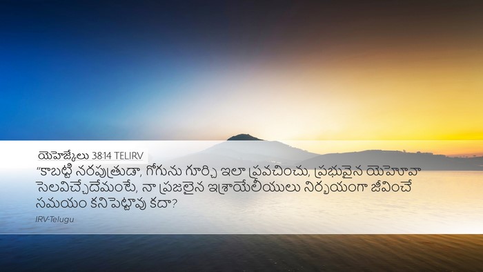 యెహెజ్కేలు 38:14 TELIRV Bible Verse Image