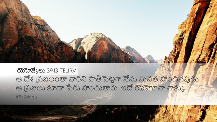 యెహెజ్కేలు 39:13 TELIRV Bible Verse Image