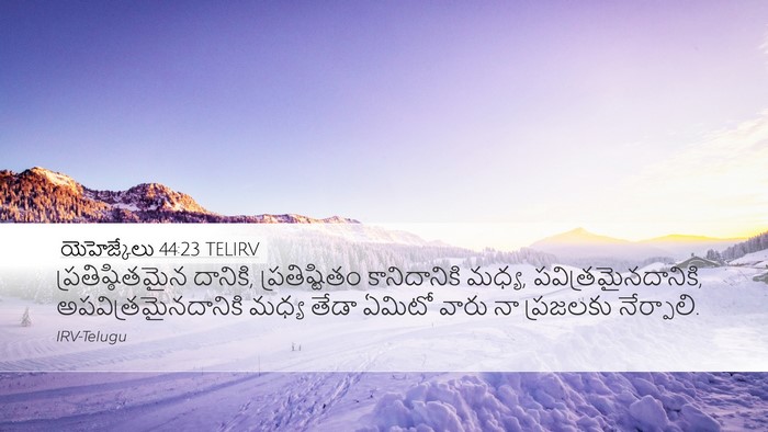 యెహెజ్కేలు 44:23 TELIRV Bible Verse Image