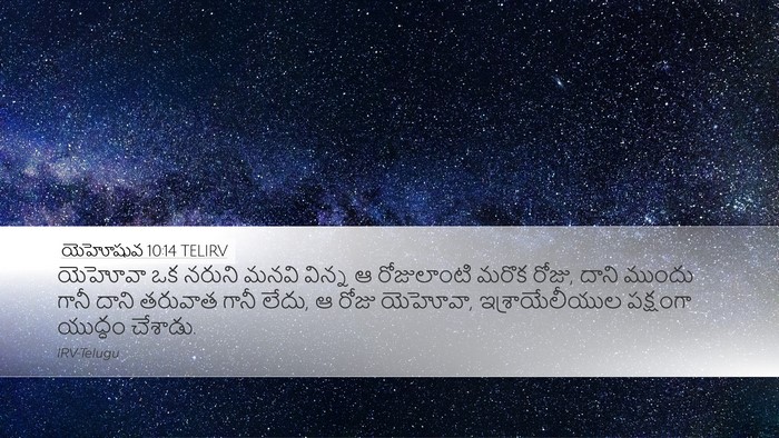 యెహోషువ 10:14 TELIRV Bible Verse Image