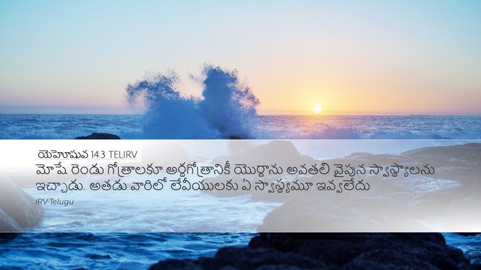 యెహోషువ 14:3 TELIRV Bible Verse Image