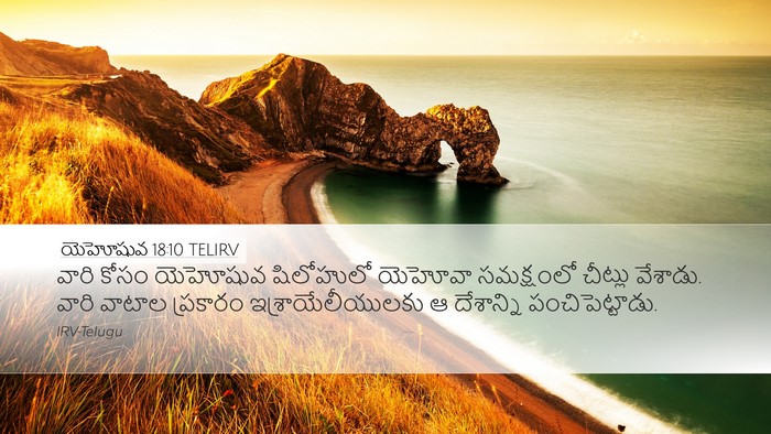 యెహోషువ 18:10 TELIRV Bible Verse Image