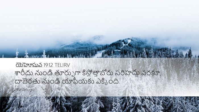 యెహోషువ 19:12 TELIRV Bible Verse Image