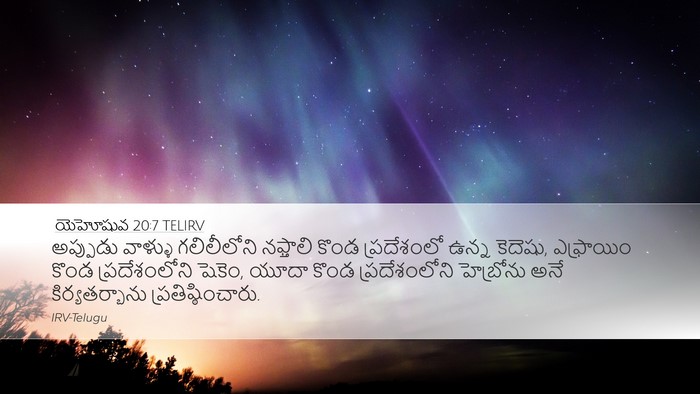యెహోషువ 20:7 TELIRV Bible Verse Image