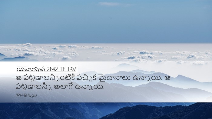 యెహోషువ 21:42 TELIRV Desktop Wallpaper - ఆ - Desktop Bible Verse Wallpaper