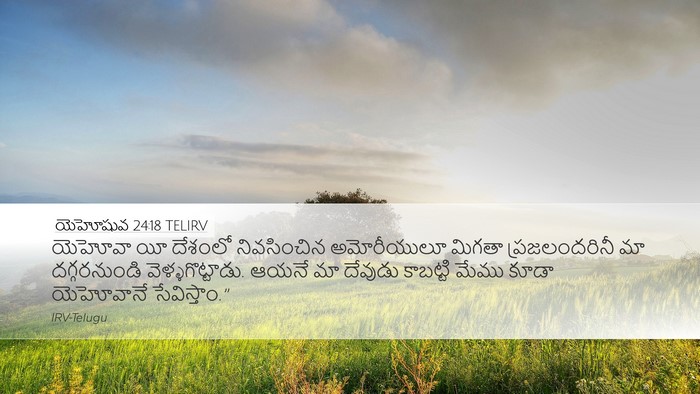 యెహోషువ 24:18 TELIRV Bible Verse Image
