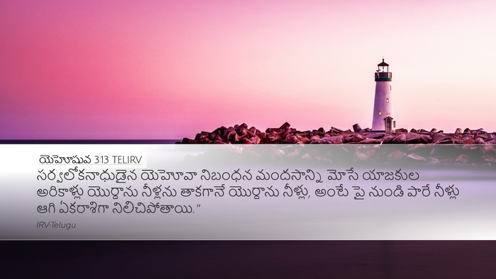 యెహోషువ 3:13 TELIRV Bible Verse Image