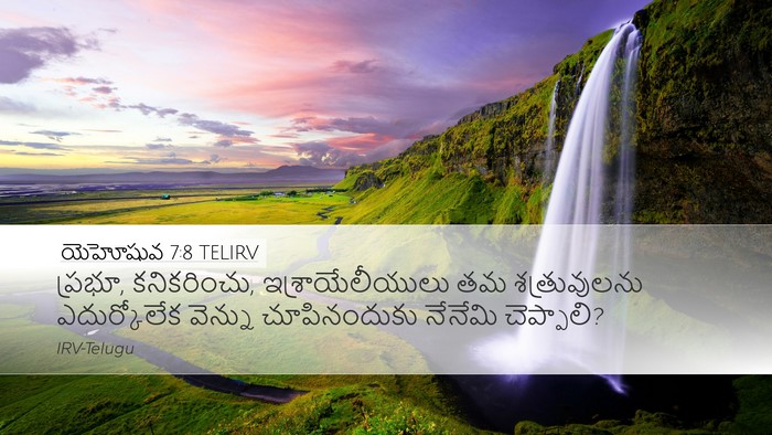 యెహోషువ 7:8 TELIRV Desktop Wallpaper - ప్రభూ, కనికరించు, - Desktop Bible Verse Wallpaper