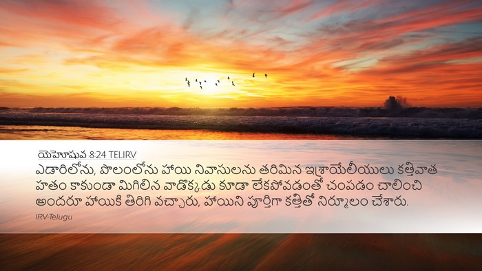యెహోషువ 8:24 TELIRV Bible Verse Image