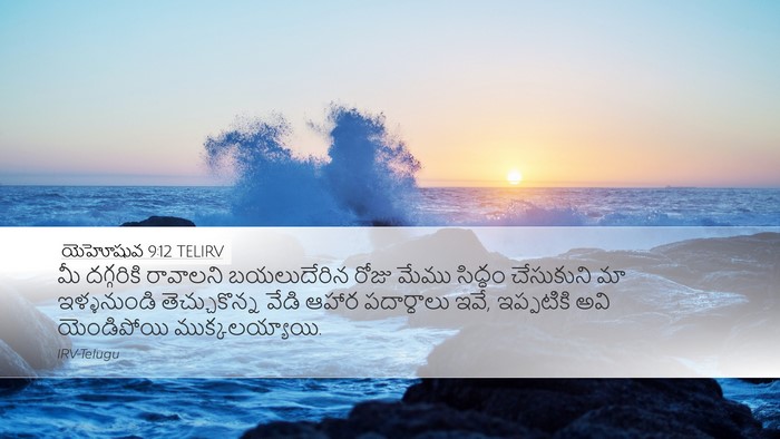యెహోషువ 9:12 TELIRV Desktop Wallpaper - మీ దగ్గరికి - Desktop Bible Verse Wallpaper