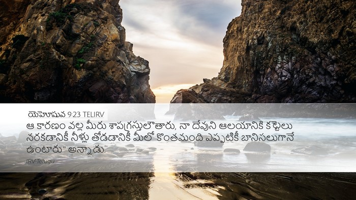 యెహోషువ 9:23 TELIRV Bible Verse Image