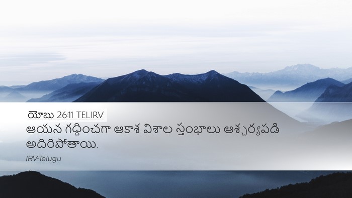 యోబు 26:11 TELIRV Bible Verse Image