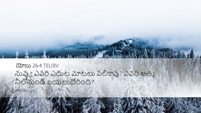 యోబు 26:4 TELIRV Bible Verse Image