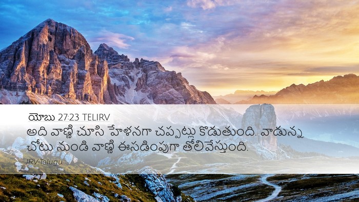 యోబు 27:23 TELIRV Bible Verse Image